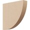 Ekena Millwork 2"W x 10"D x 10"H Thin Durham Rough Cedar Woodgrain TimberThane Corbel, Primed Tan CORUR02X10X10DURRCPR - alternate 1